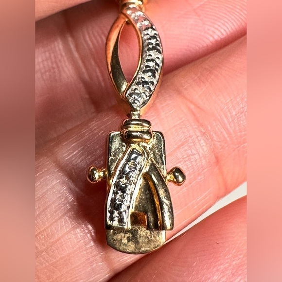 DL Gold Over Sterling Silver & Genuine Tested Sapphire Bracelet 7.25’ EUC 4115 B - Picture 6 of 15